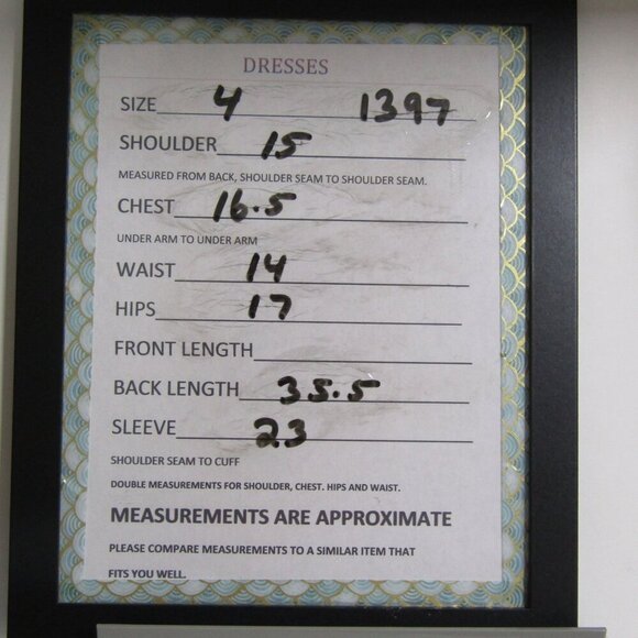 VTG NWT 90s Y2K HUEY WALTZER 4 GLITTER Floral Pastel Fairy Watercolor Saks Dress - Picture 15 of 15